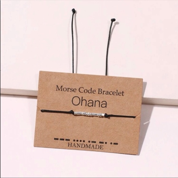 Morse code bracket - “Ohana” handmade bracelet - Picture 1 of 2